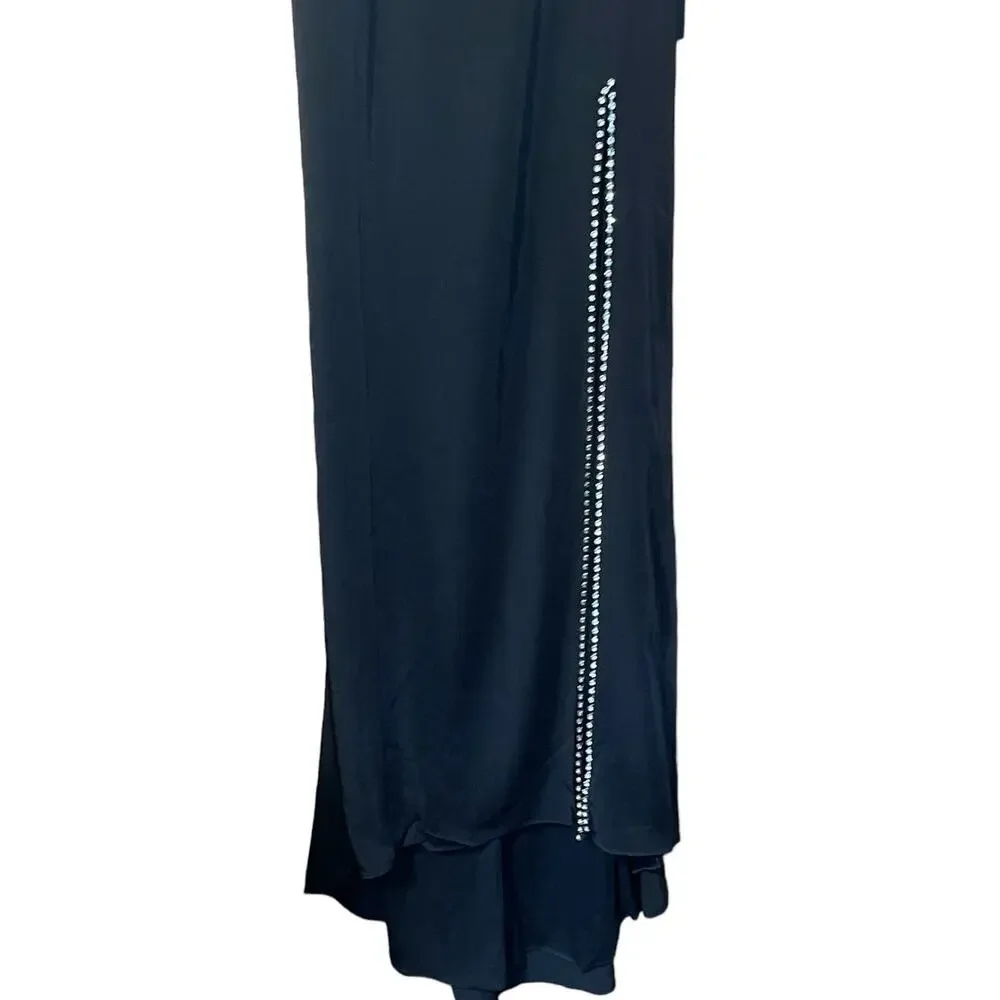 Mac Duggal NEW Size 10 Beaded Strap Sweetheart Neckline Gown Black 55706 NWT - Picture 6 of 11